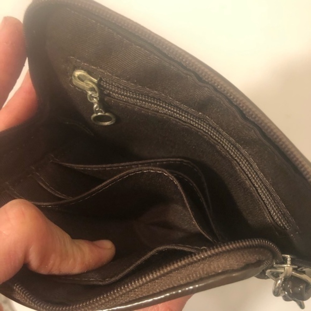 Coach brown signature wristlet - Picture 2 of 6